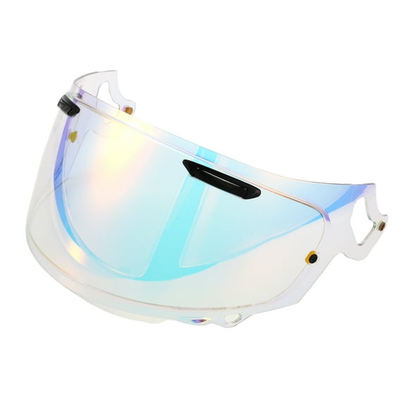 Unique Bargains Motorcycle Helmet Visor Shield - Motorcycle 3-Snap Helmet Visor - for RX-7X Resin Clear Red -1pc