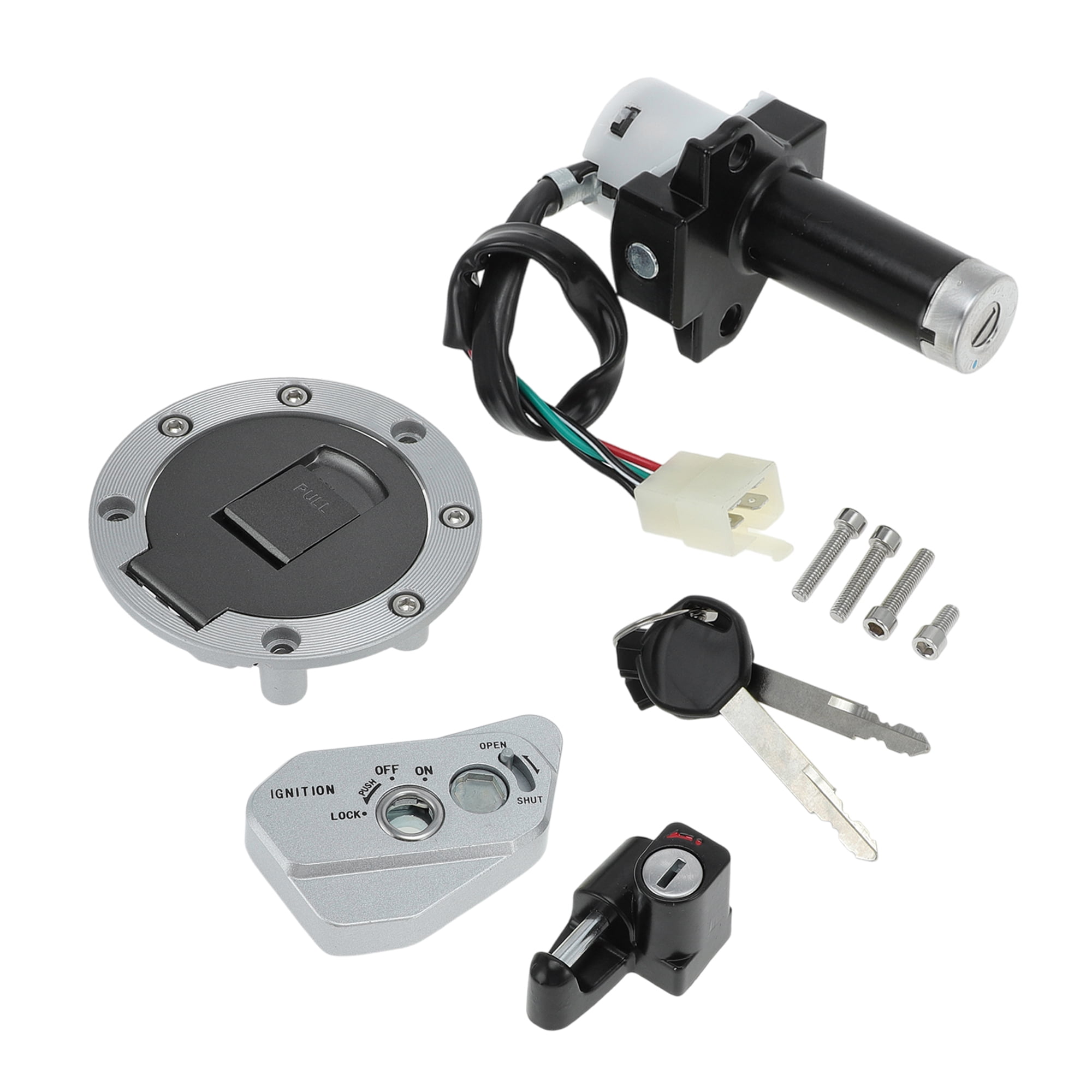 Unique Bargains Motorcycle Ignition Switch for Hawk 250 and TBR7 with Lock Cylinder 10Pcs