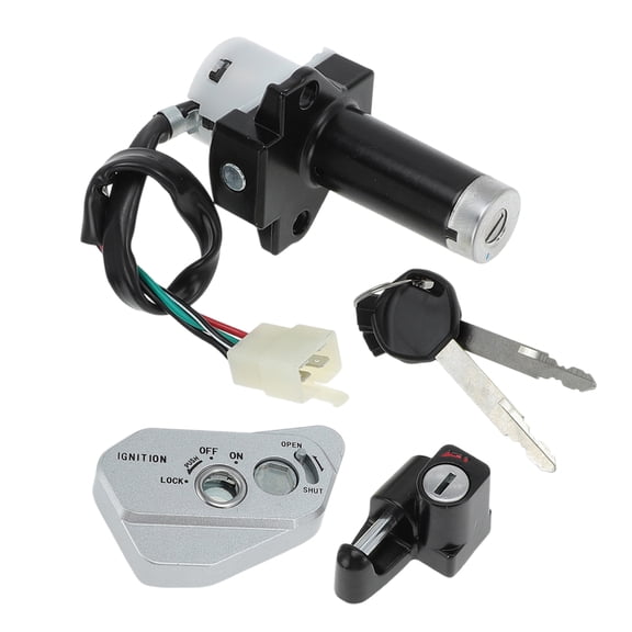 Unique Bargains Motorcycle Ignition Switch for Hawk 250 and TBR7 with Lock Cylinder 5Pcs