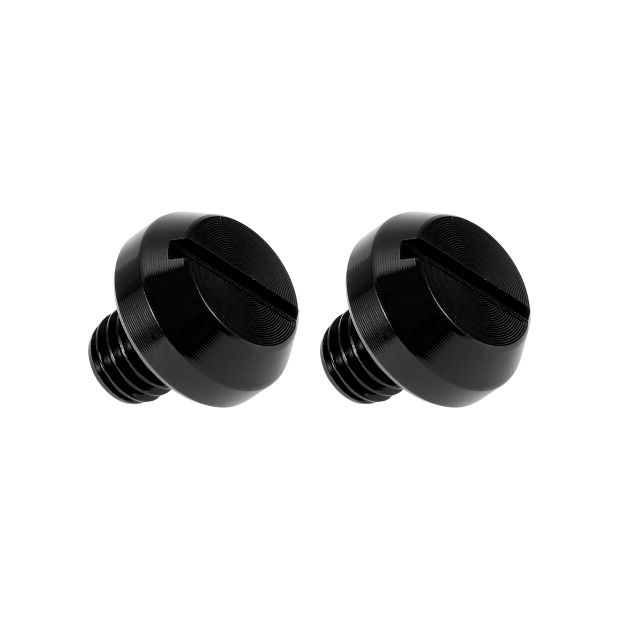 Unique Bargains Motorcycle Mirror Hole Plugs Left Hand M8x1.25 Motorcycle Rear View Mirror Screws Black 2 Pcs