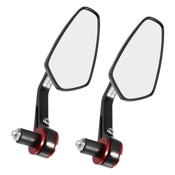 Unique Bargains Motorcycle Rear View Side Mirror Anti Glare Motorbike Handlebar Rearview Mirror Clear Lens Black 1 Pair