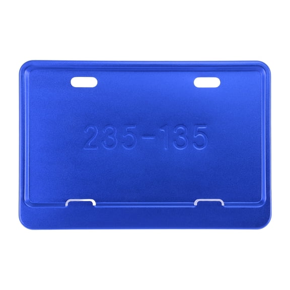 Unique Bargains Motorcycle Registration Plate Holder Bracket Universal License Plate Frame Fender Eliminator for 26x10mm Mount Hole Aluminum Alloy 25.7x17.5cm Blue