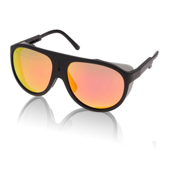 Unique Bargains Motorcycle Riding Goggles Anti-glare Tri-acetel Cellulose PC UV400 Cycling Sunglasses Red Lens Black Frame