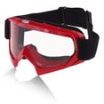 thumbnail image 1 of Unique Bargains Motorcycle Riding Goggles PC TPU Cycling Sunglasses Clear Lens Red Frame, 1 of 6