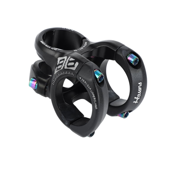 Unique Bargains Mountain Bike Stem Short Handlebar 35mm Stem 40mm 0-Degree Rise Cycles Short Stem Black