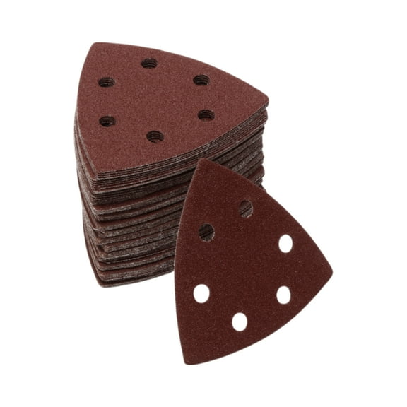 Unique Bargains Mouse Sander Sandpaper Mouse Hook and Loop Sander Pads 90x90mm Red 80 Pc 120 Grit Efficient Grinding and Polishing Automobile Manufacturing and Repair