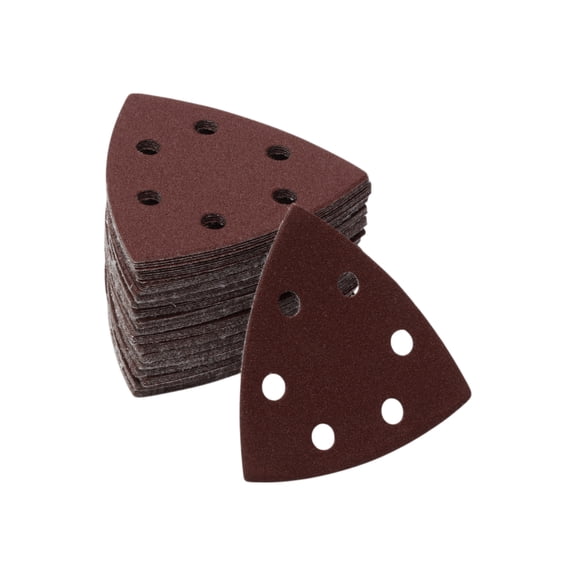 Unique Bargains Mouse Sander Sandpaper Mouse Hook and Loop Sander Pads 90x90mm Red 80 Pc 180 Grit Efficient Grinding and Polishing Automobile Manufacturing and Repair