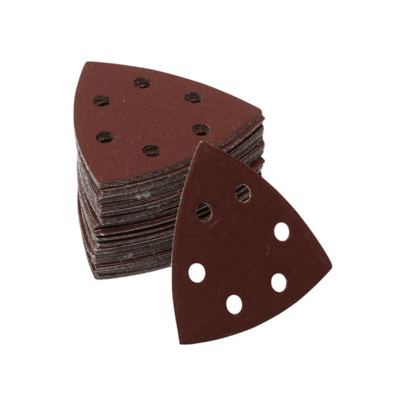 Unique Bargains Mouse Sander Sandpaper Mouse Hook and Loop Sander Pads 90x90mm Red 80 Pc 320 Grit Efficient Grinding and Polishing Automobile Manufacturing and Repair