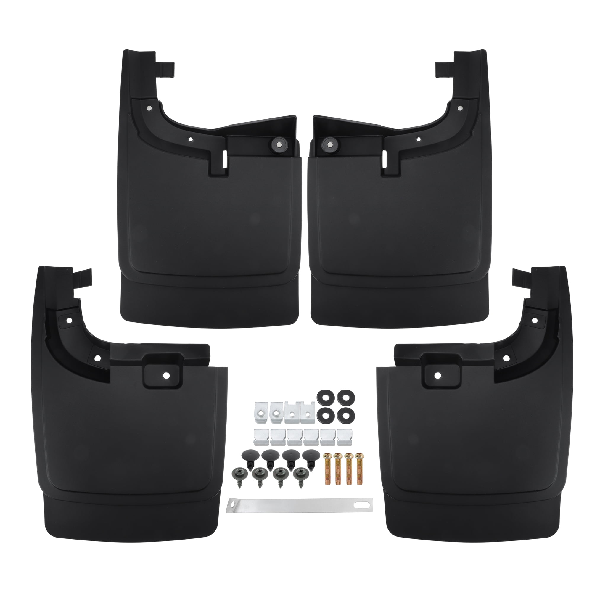 Unique Bargains Mud Flaps for Ford F-250 F-350 2017-2022 Super Duty Without OEM Fender Flares No Drill Splash Guards Front & Rear Truck Mud Guards Accessories Set(4pcs)