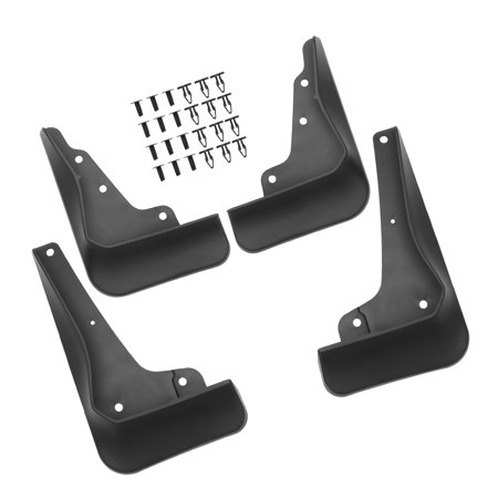 Unique Bargains Mud Flaps Kit Compatible for Dodge Charger 2015-2020 Quality Plastic Black Front and Rear Splash Guards