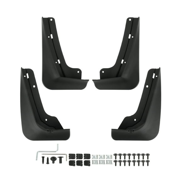 Unique Bargains Mud Flaps for Chevrolet Equinox LT RS ACTIV 2025 Front & Rear Splash Guards Durable Black No-Drill Easy Install Kit