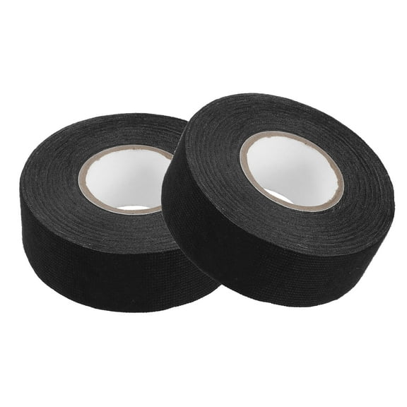 Unique Bargains Muffler Tape Self Adhesive 1.2 Inch x 50 Ft Black 2 Pcs