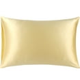 thumbnail image 1 of Unique Bargains Mulberry Silk Pillowcase 25 Momme 1Pc Gold Tone King, 1 of 8