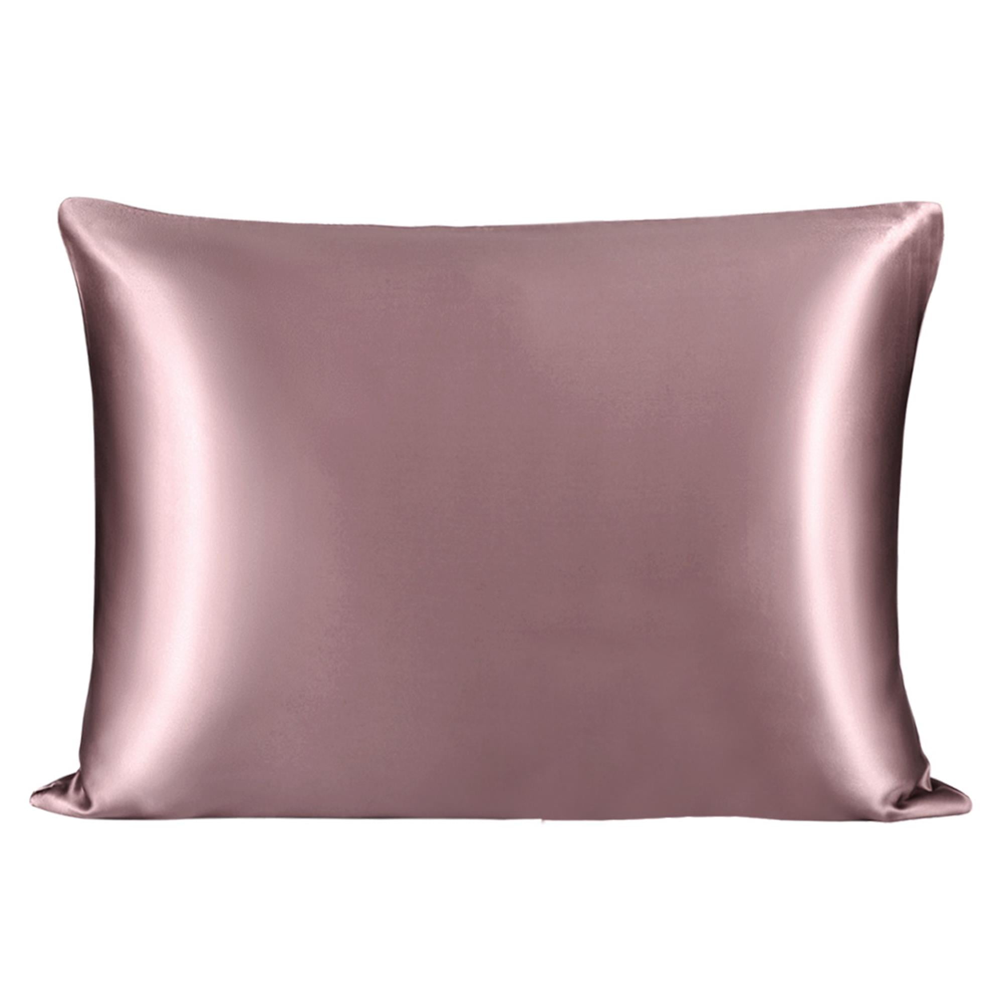 Unique Bargains Mulberry Silk Pillowcase for Skin 25 Momme Mauve Standard