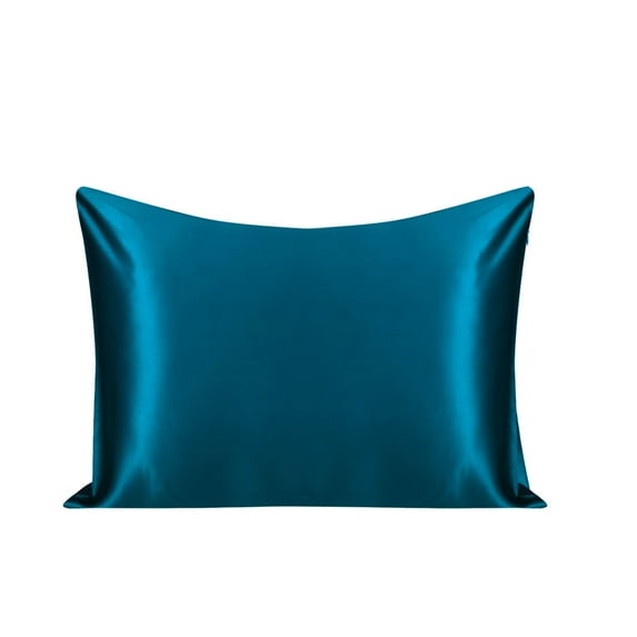 Unique Bargains Mulberry Silk Pillowcase for Skin 25 Momme Peacock Blue Queen