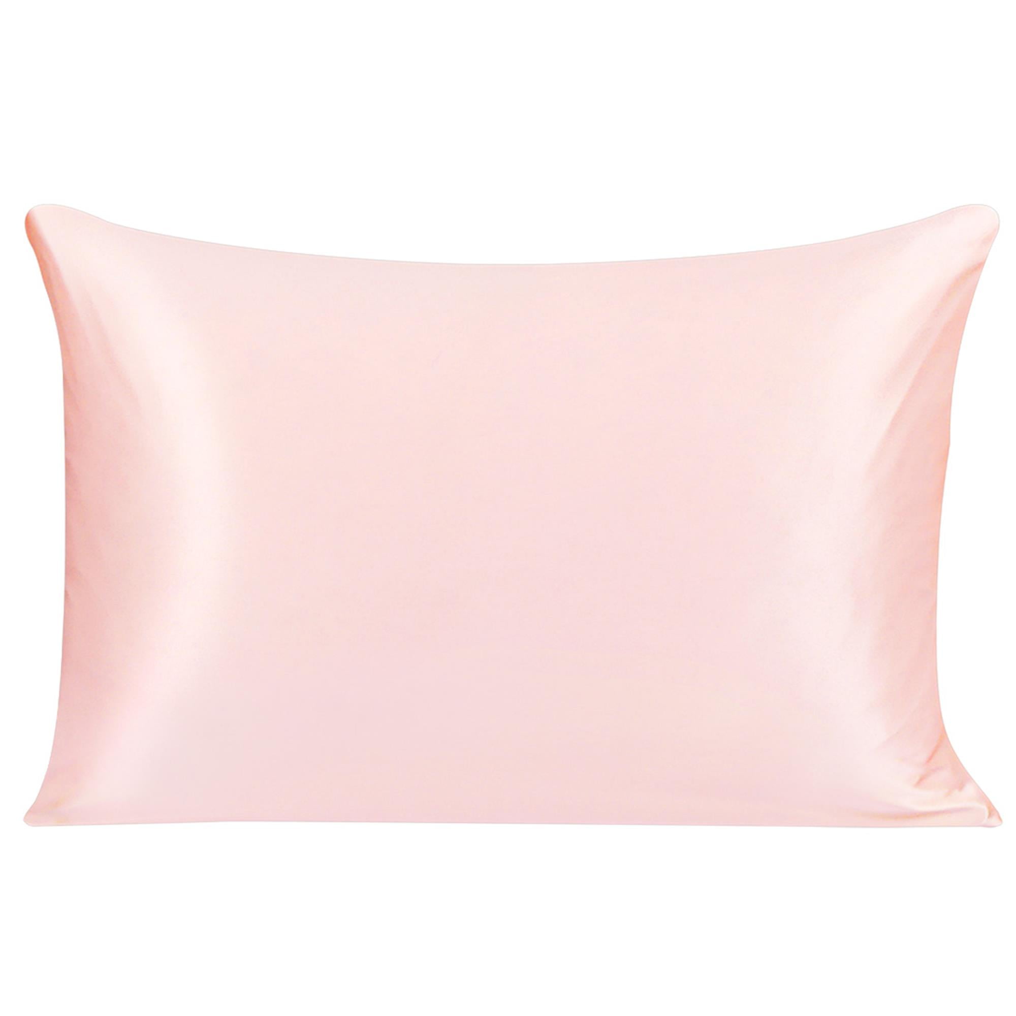 Unique Bargains Mulberry Silk Pillowcase for Skin 25 Momme Pink Standard