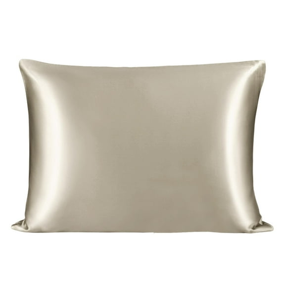 Unique Bargains Mulberry Silk Pillowcase for Skin 25 Momme Taupe Standard