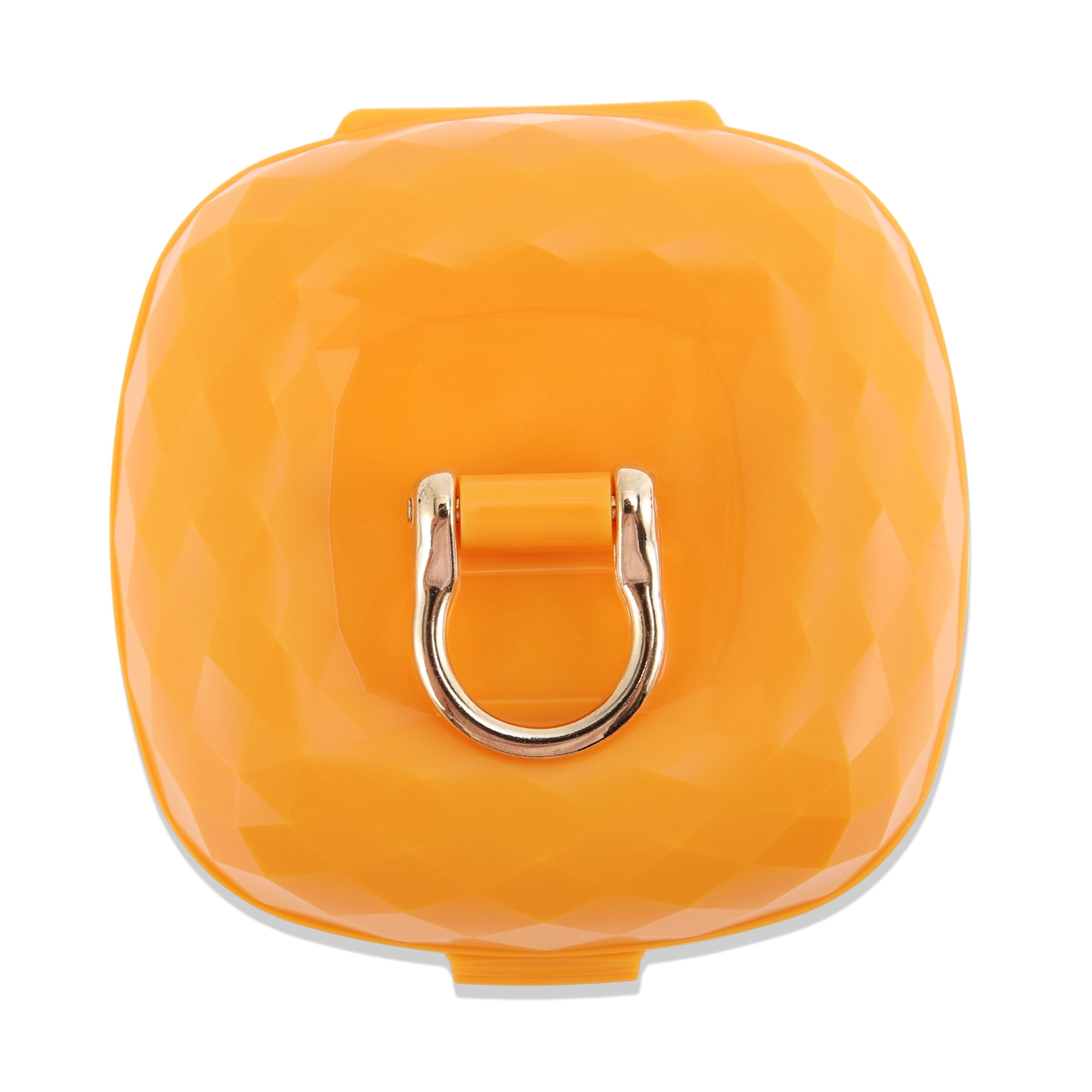 Unique Bargains Multi-Function Stylish Jewelry Box Organizer With Mirror Orange