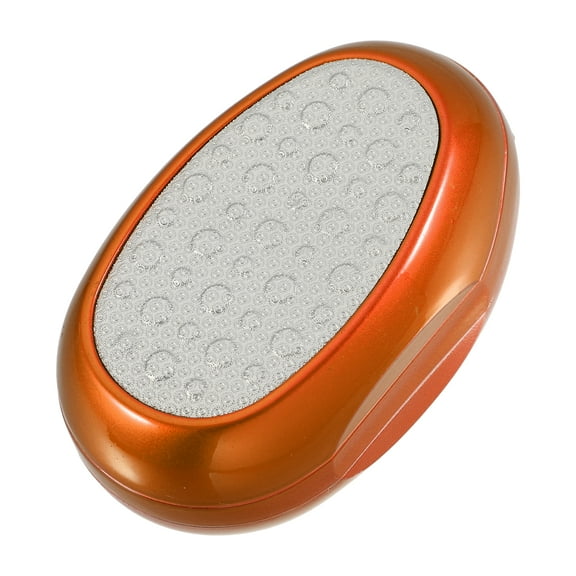 Unique Bargains Multi Purpose 3 in 1 Foot Callus Remover Foot File Pedicure ABS Stainless Steel Nano Glass Orange