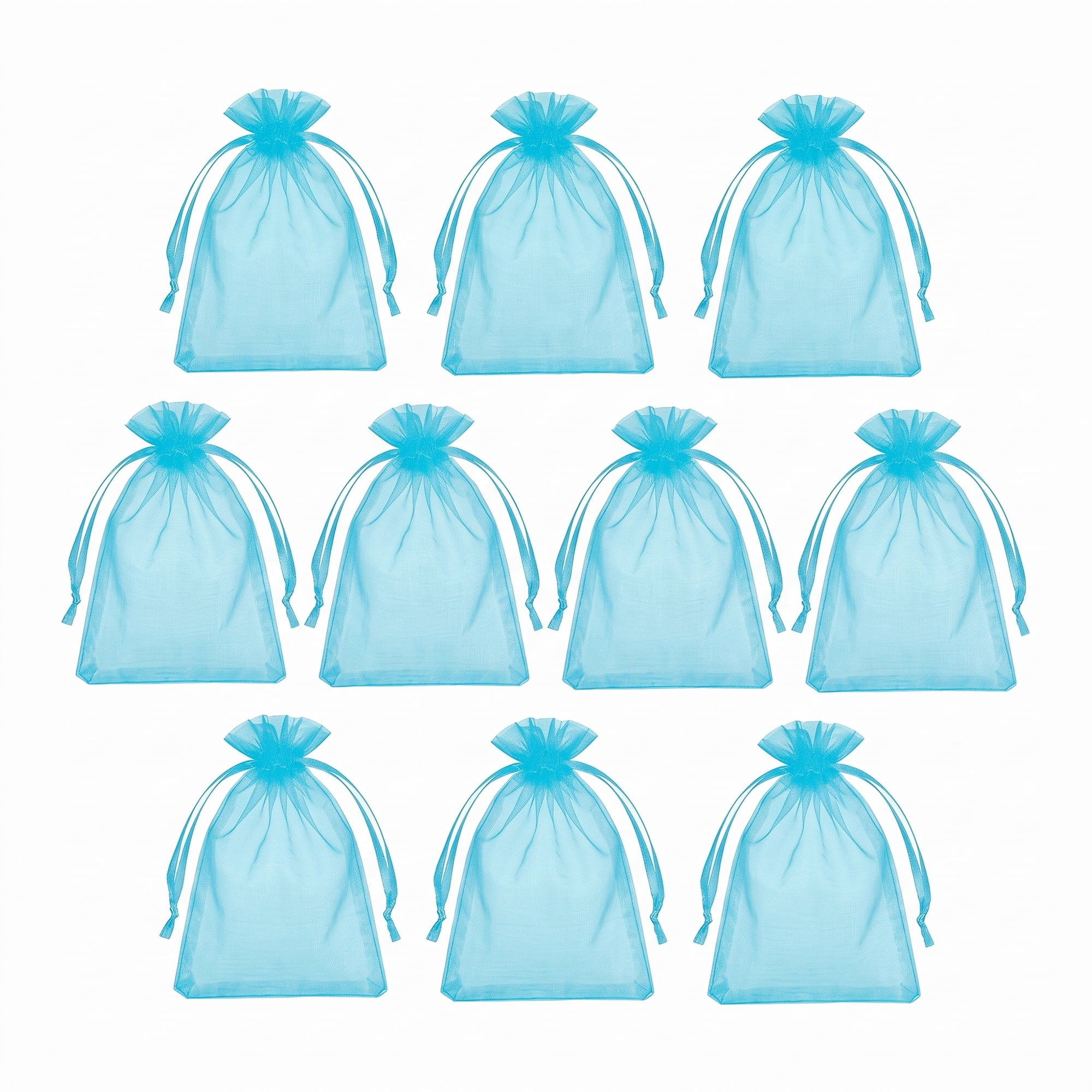 Unique Bargains Multi-Purpose Gift Bags with Handles for Events Blue 3.5" x 4.7"