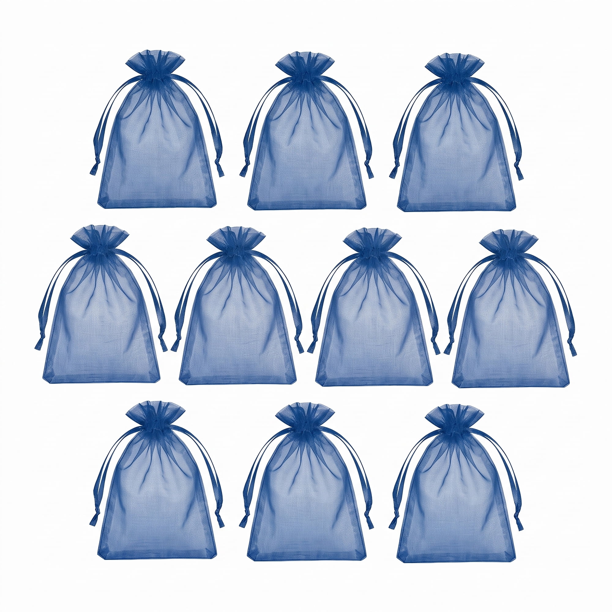 Unique Bargains Multi-Purpose Gift Bags with Handles for Events Dark Navy 3.9" x 5.9"