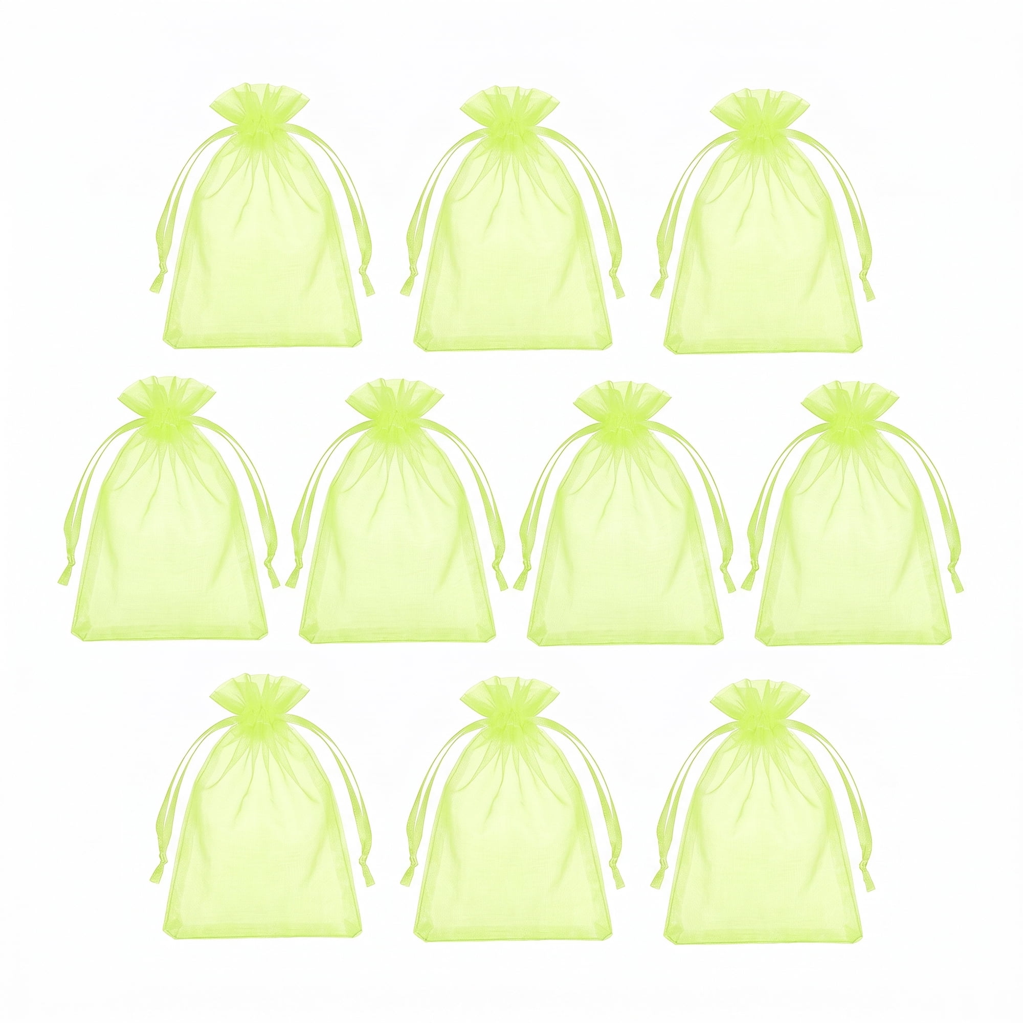 Unique Bargains Multi-Purpose Gift Bags with Handles for Events Green 3.5" x 4.7"