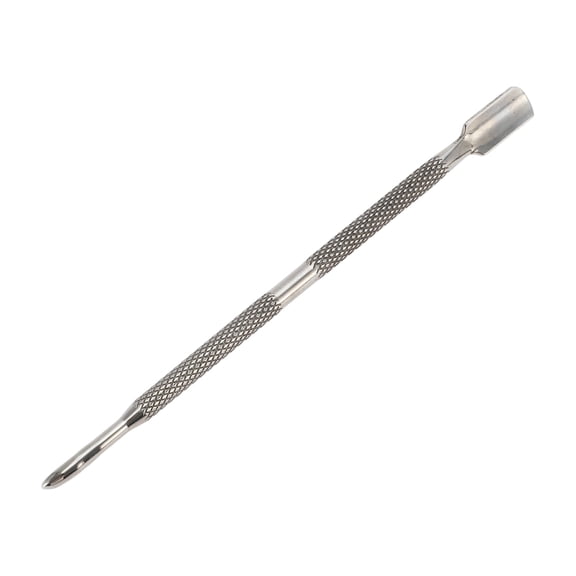 Unique Bargains Multi-function Double-side Cuticle Pusher 4.96 Length Silver Tone 1 Pc