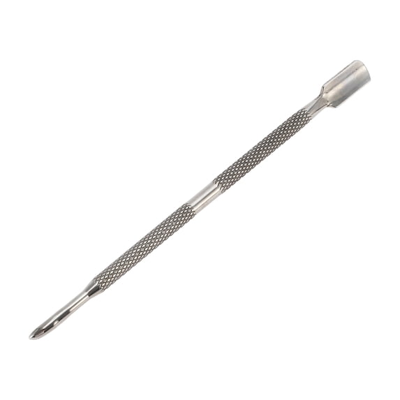 Unique Bargains Multi-function Double-side Cuticle Pusher 4.96 Length Silver Tone 1 Pc