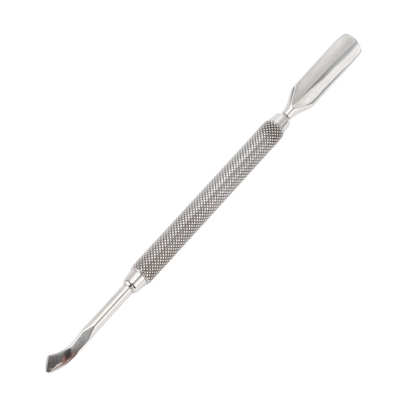 Unique Bargains Multi-function Double-side Cuticle Pusher 5.28 Length Silver Tone 1 Pc
