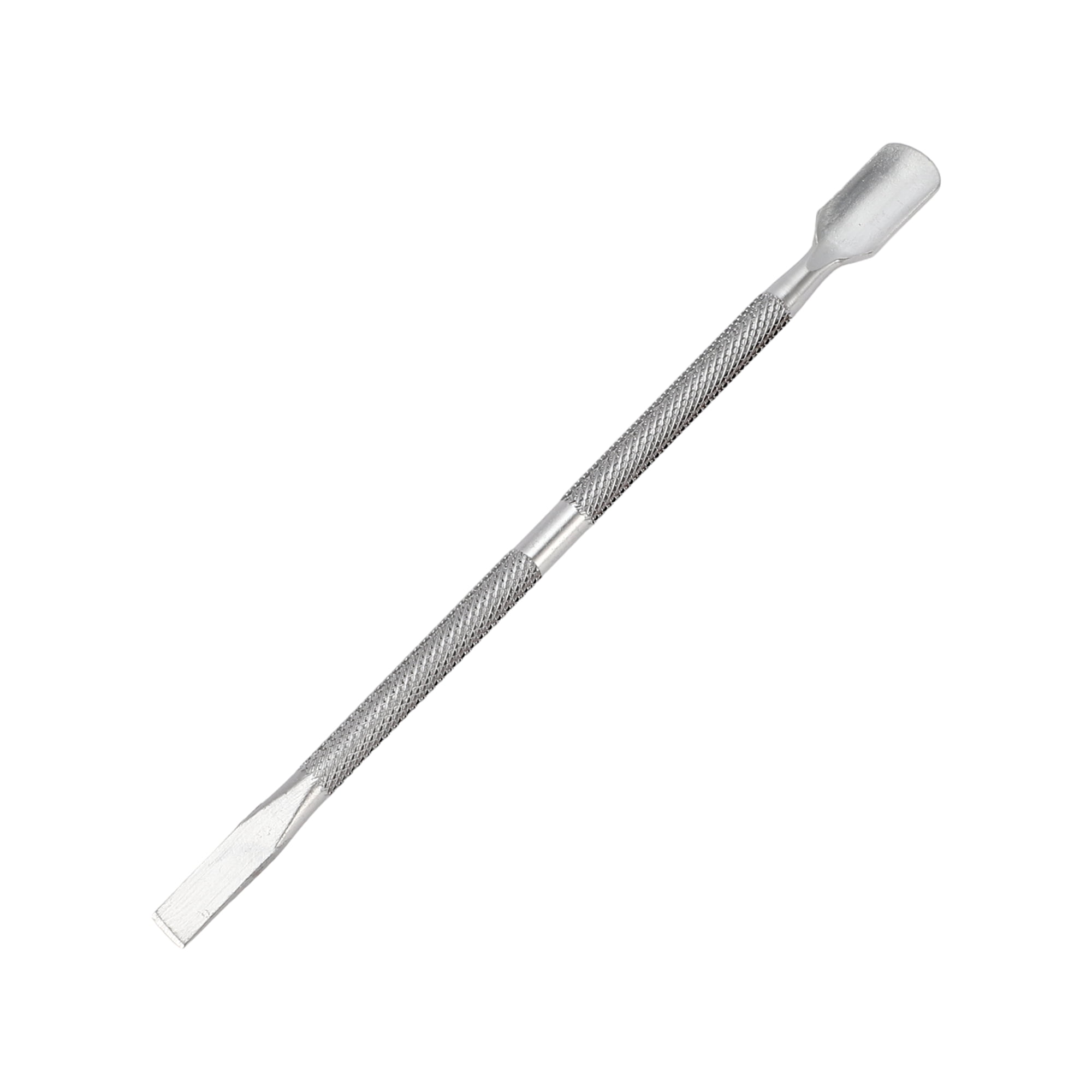 Unique Bargains Multi-function Double-side Cuticle Pusher 5" Length Silver Tone 1 Pc