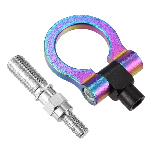 Multicolor Aluminum Alloy O Shape Front Rear Bumper Trailer Ring Tow Hook Screw for INFINITI QX70 FX37