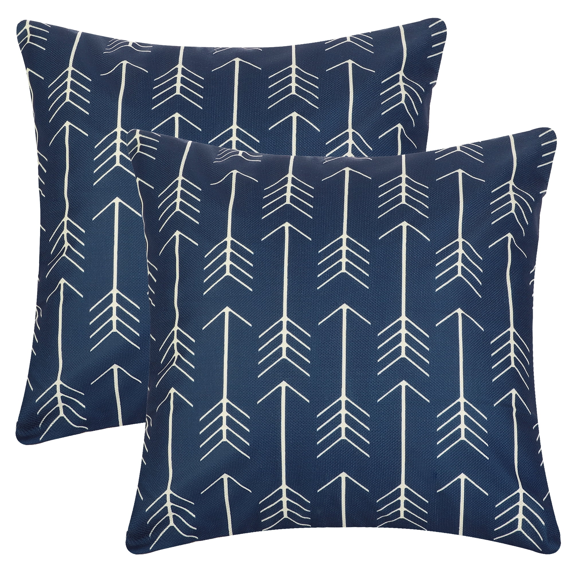 Unique Bargains Multicolor Modern Sofa Home Decorative Throw Pillow Covers (2 Count) Blue-1 18" x 18"