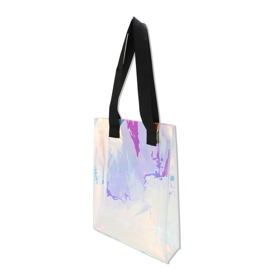 Unique Bargains Multicolor Ribbon Handle Gift Bag 1Pc Multicolor 9.84"x2.76"x12.99"