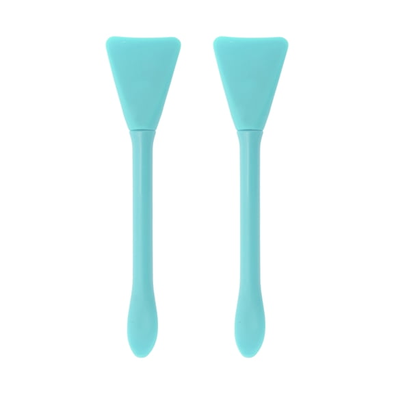 Unique Bargains Multifunctional Facial Mask Brush Set with 2 Pcs Blue