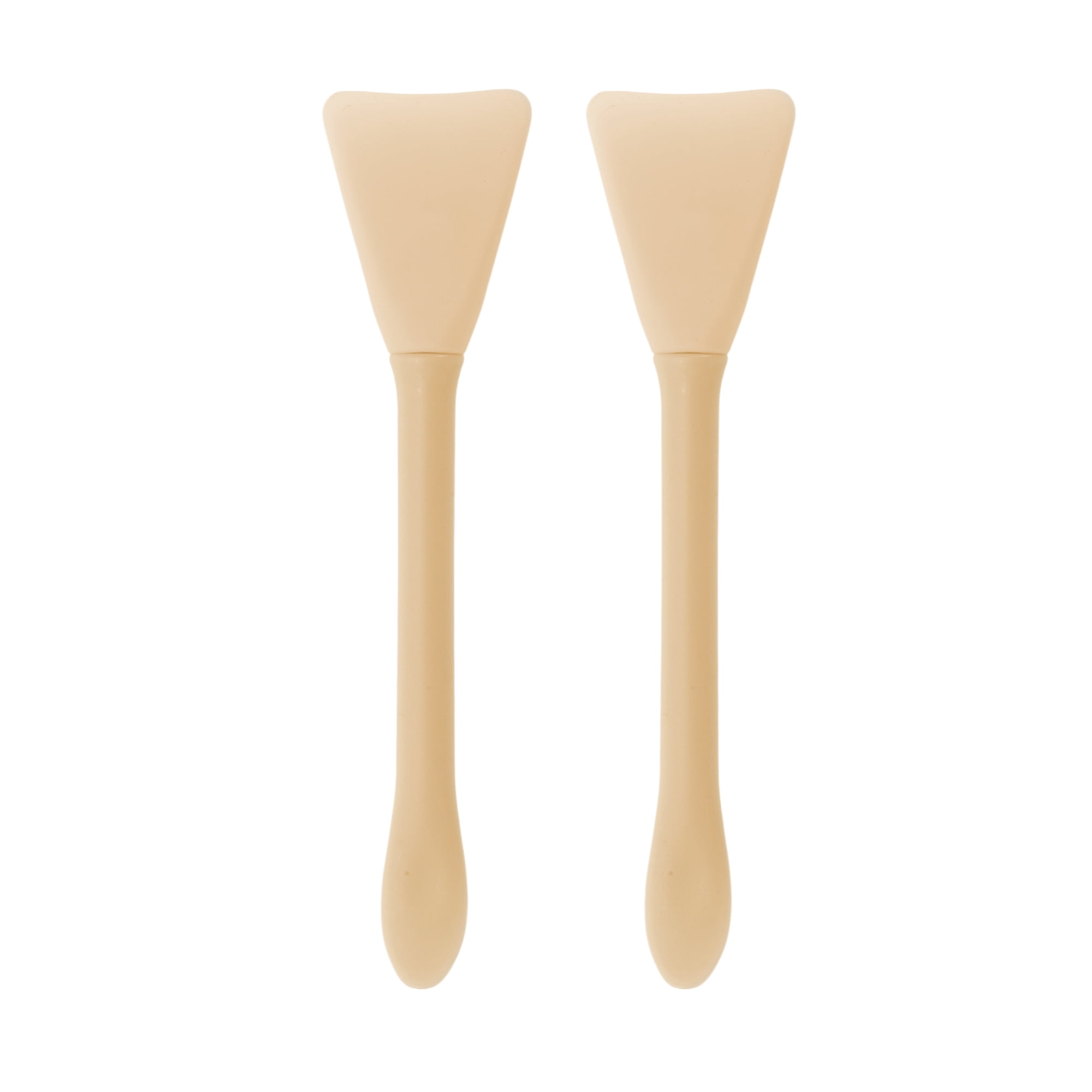 Unique Bargains Multifunctional Facial Mask Brush Set with 2 Pcs Flesh