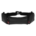 thumbnail image 1 of Unique Bargains Multifunctional Zipper Running Belt 1 Pc Black, 1 of 6