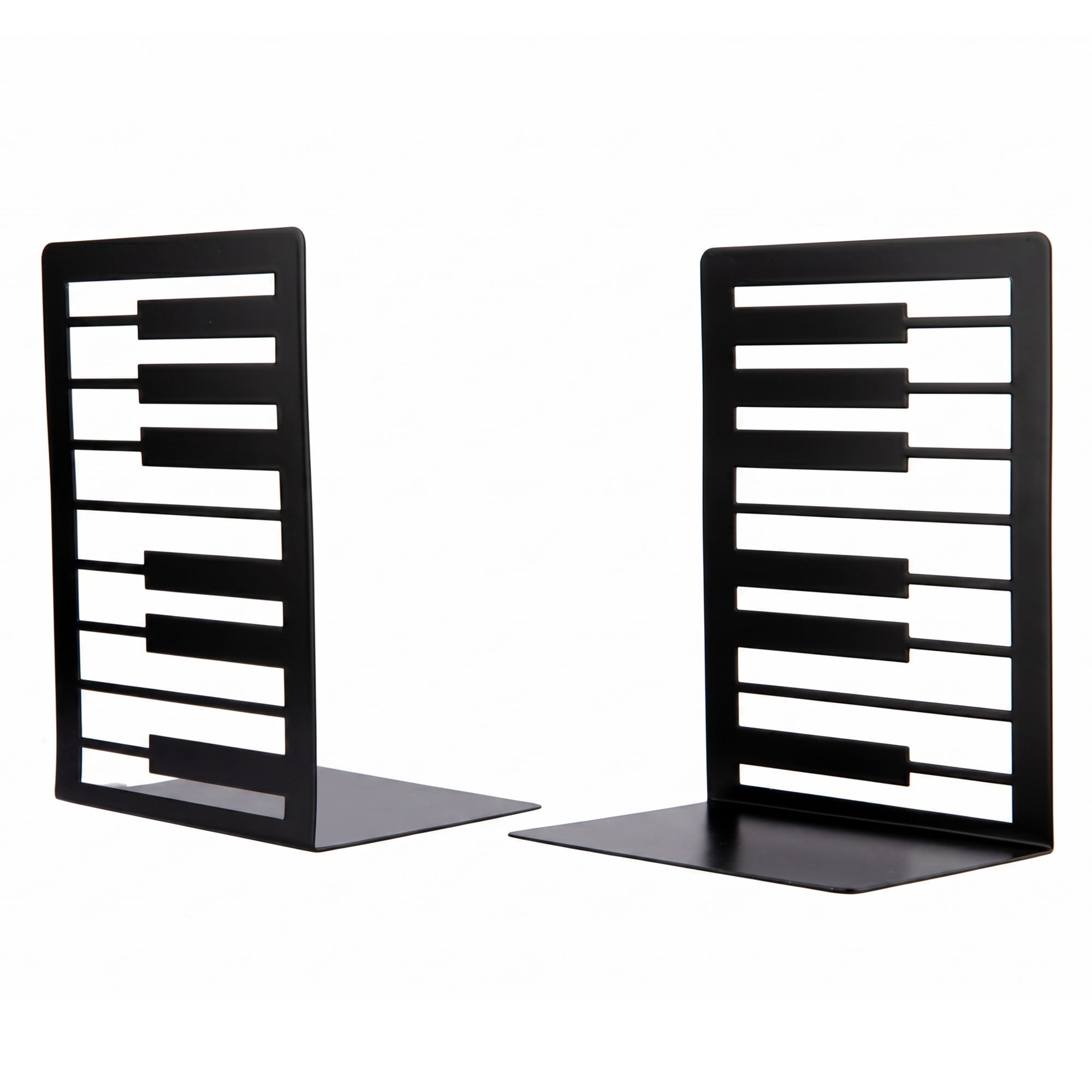 Unique Bargains Musical Note Metal Bookends Non-Skid for Shelves Style C 4.7"x3.5"x6.7"