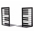 thumbnail image 1 of Unique Bargains Musical Note Metal Bookends Non-Skid for Shelves Style C 4.7"x3.5"x6.7", 1 of 6
