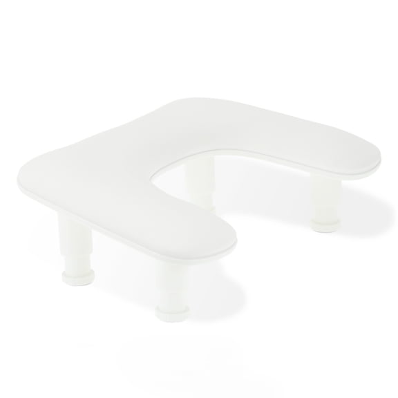 Unique Bargains Nail Arm Rest with Height Adjustment U Shaped Manicure Hand Rest Detachable Arm Rest for Nail Tech for Salons or Home Use White