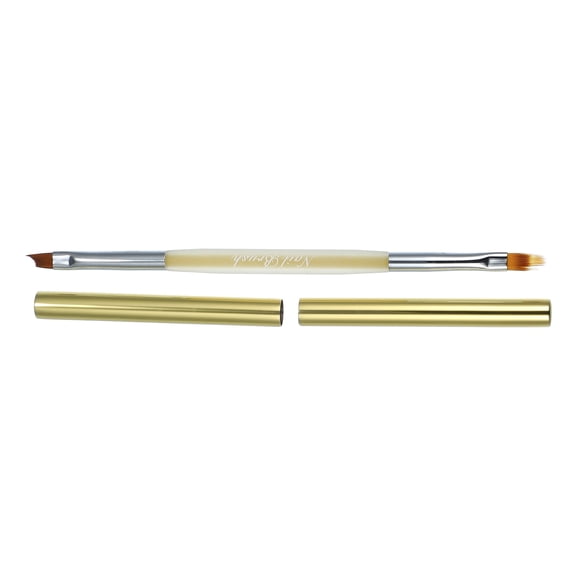 Unique Bargains Nail Art Liner Brush Acrylic Nail Brush Gel Nail Painting Art Design Pen Drawing Nail Brush Gold Tone