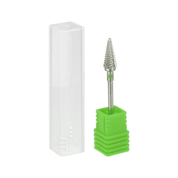 Unique Bargains Nail Drill Bits Tungsten Steel Nail Art Tools Remove Nail Dead Skin Silver Tone C Coarse Tooth