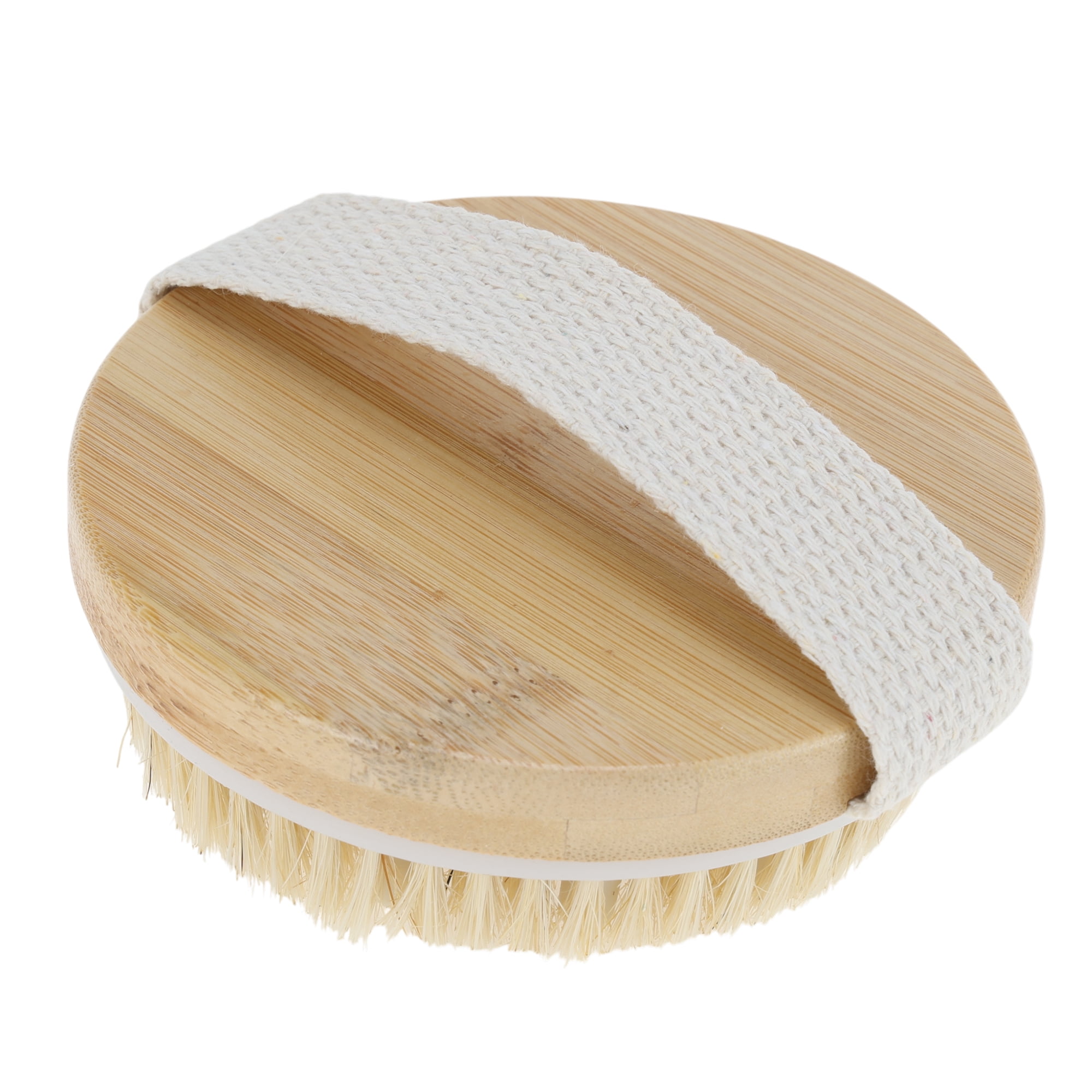 Unique Bargains Natural Bristle Bath Brush with Comfortable Grip and Wooden Design