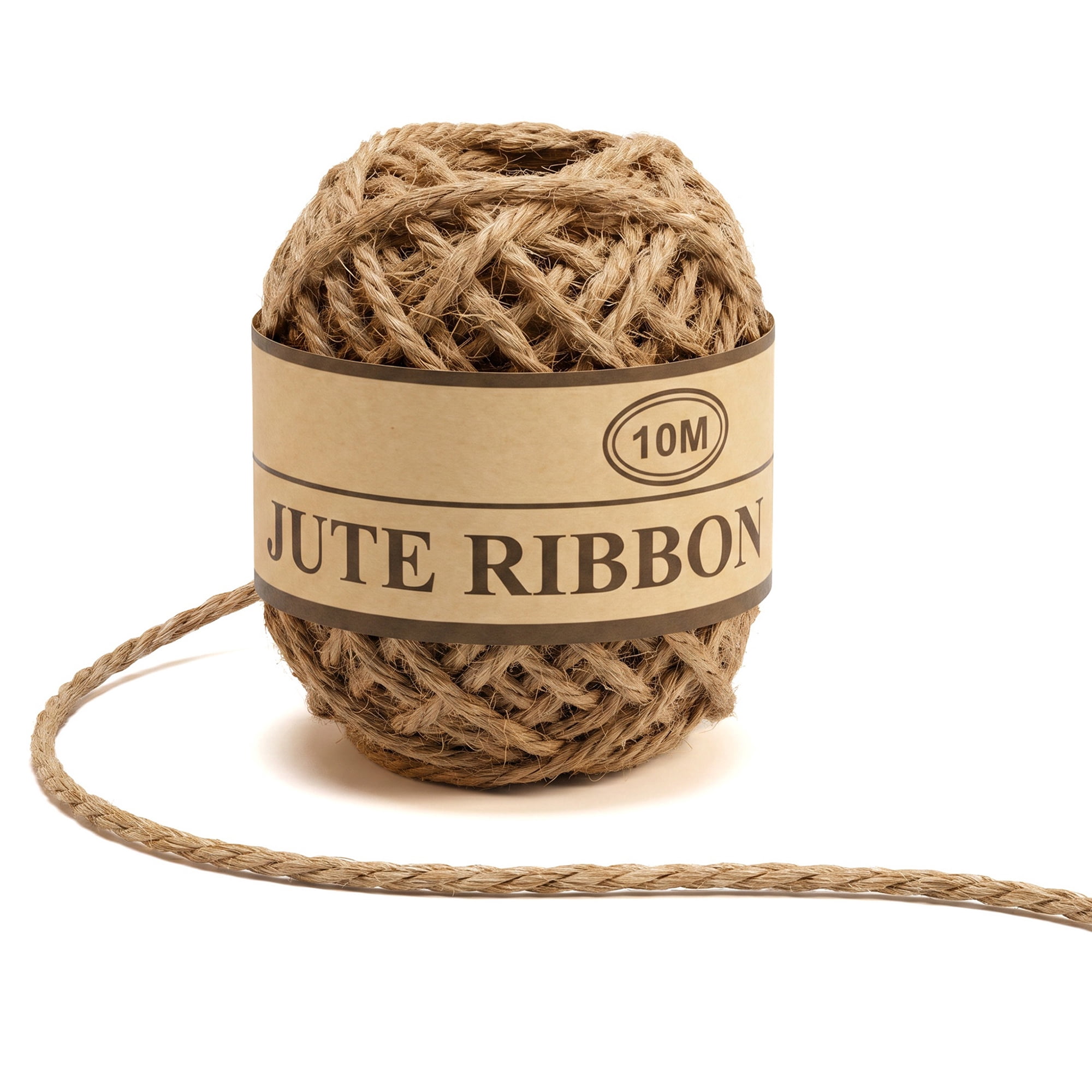 Unique Bargains Natural Jute Twine for Gift Wrapping and Crafting Uses Brown 10.9 Yard