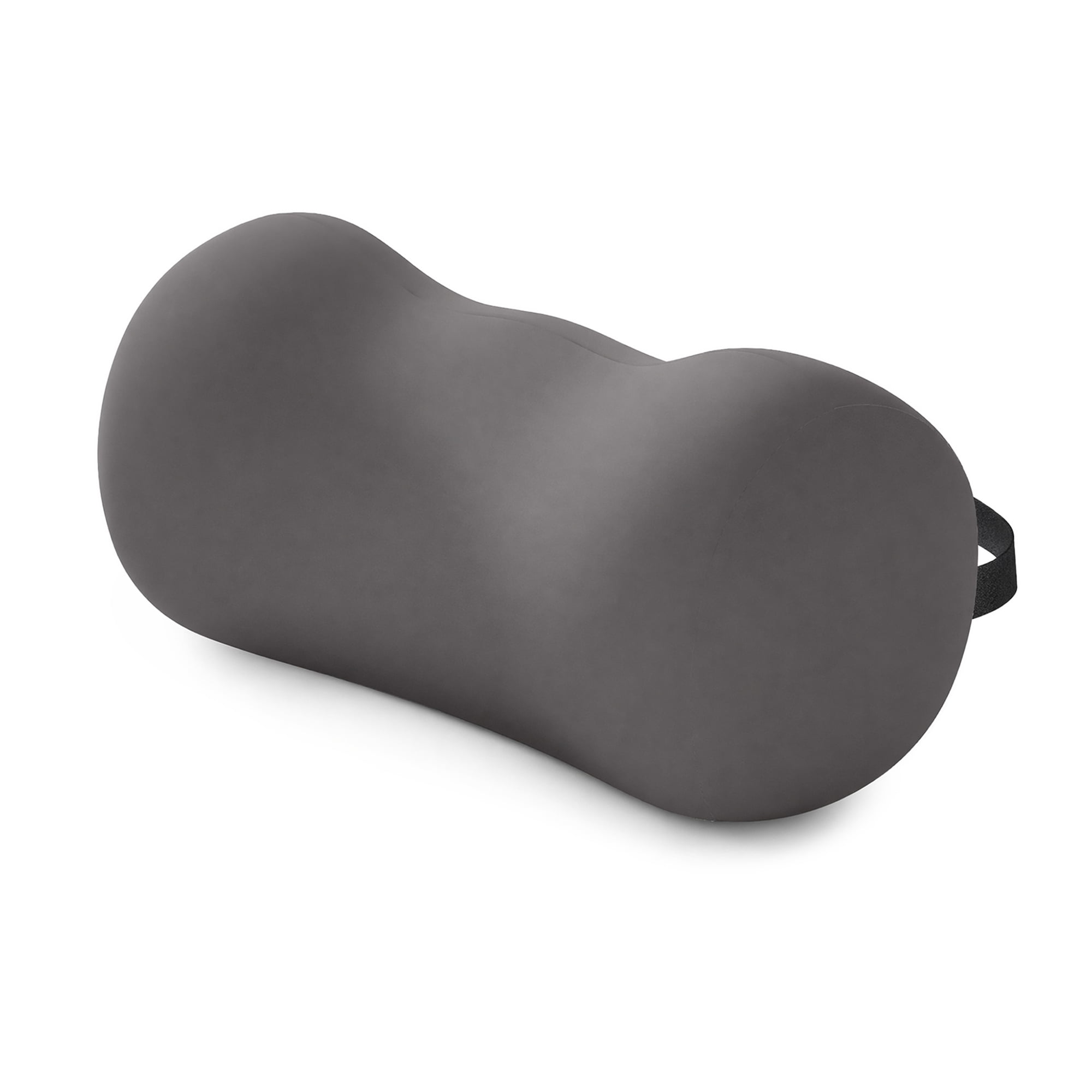 Unique Bargains Neck Pillow Cotton Cylinder Cervical Support Dark Gray 11.4" x 4.3" x 4.7"