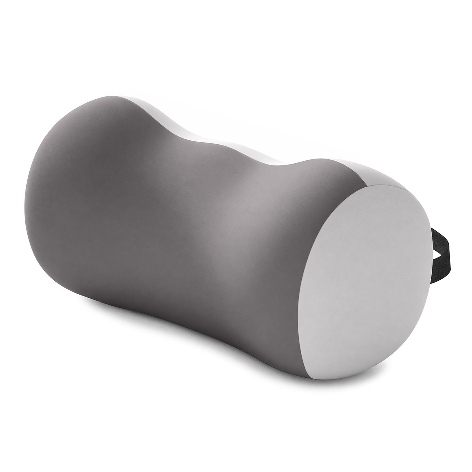Unique Bargains Neck Pillow Cotton Cylinder Cervical Support Gray 11.4" x 4.3" x 4.7"