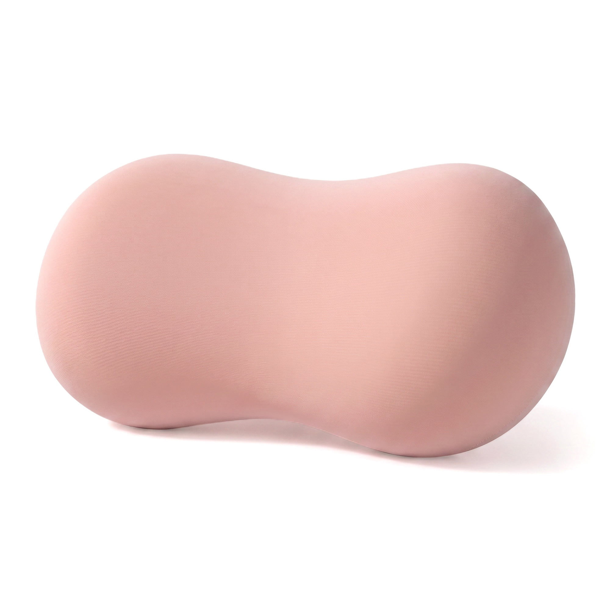 Unique Bargains Neck Pillow Travel Pillow Cotton Cervical Support Pink 9.4" x 5.1"