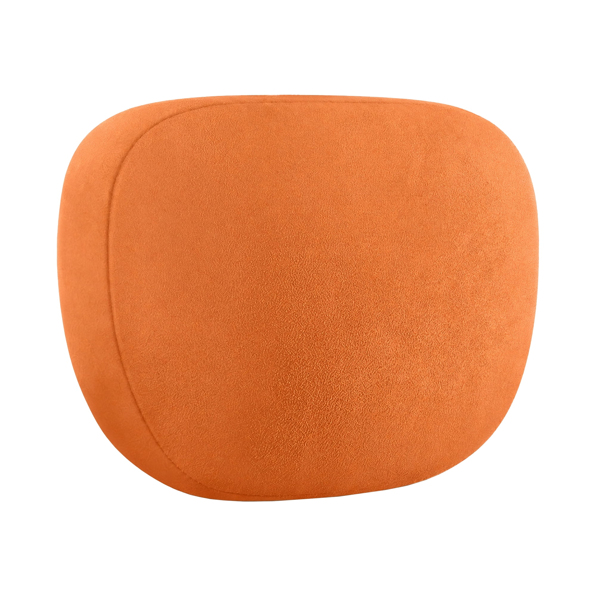 Unique Bargains Neck Pillow Travel Pillow Down Cervical Support Coral Orange 11.8" x 7.9"