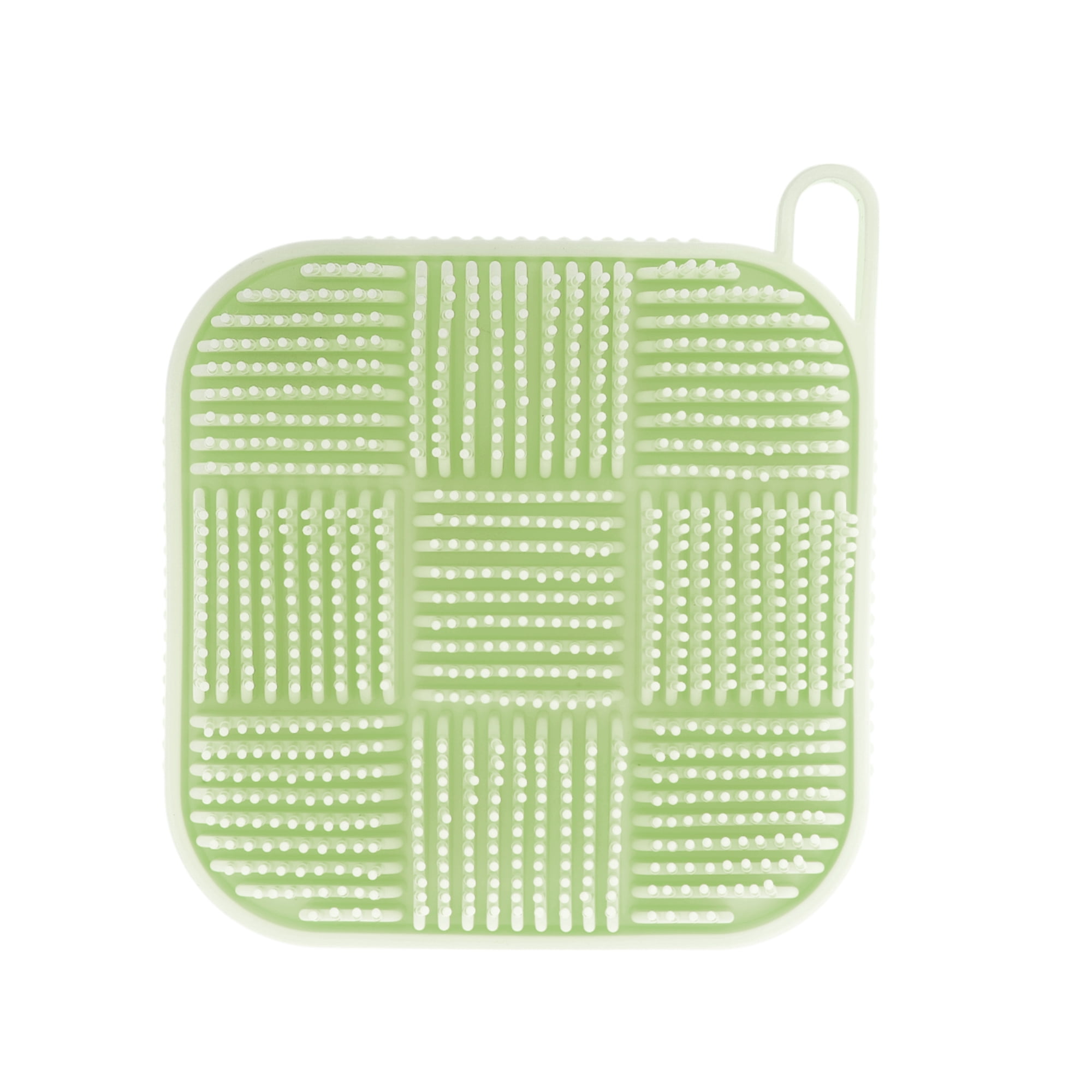 Unique Bargains Nine-square Double-sided Bath Brush 1 Pc Green