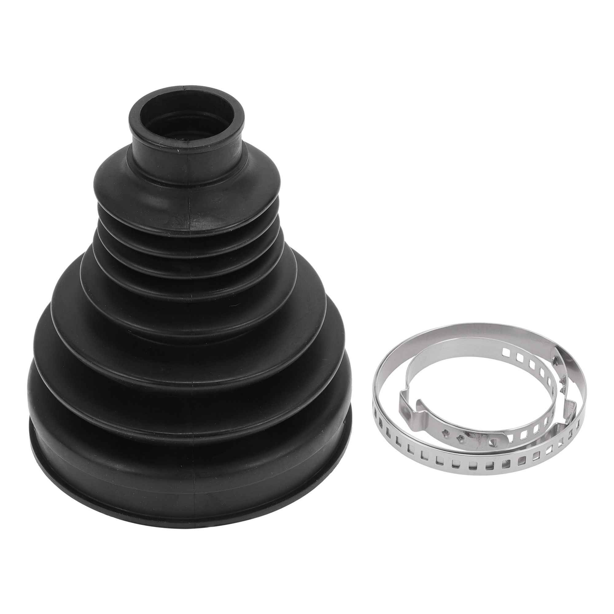 CV Axle Inner & Outer Boot 6-Piece Kit For Honda Civic – Includes 4 Clamps, Neoprene, Direct Fit