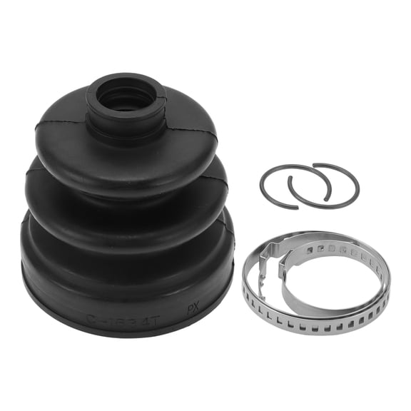 Unique Bargains No.495062PA20 CV Joint Boot Kit W/ Clamps for Hyundai Santa Fe 2006-2012 Inner Constant Velocity Joint Boot Strong Durable Rubber 1 Set Black